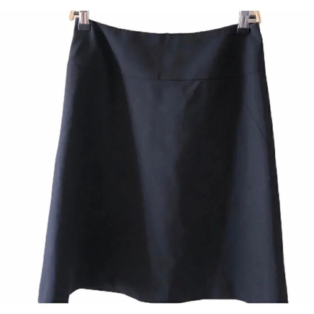 Banana Republic Classic  Stretch Office Career  Minimalist Basic Black Skirt